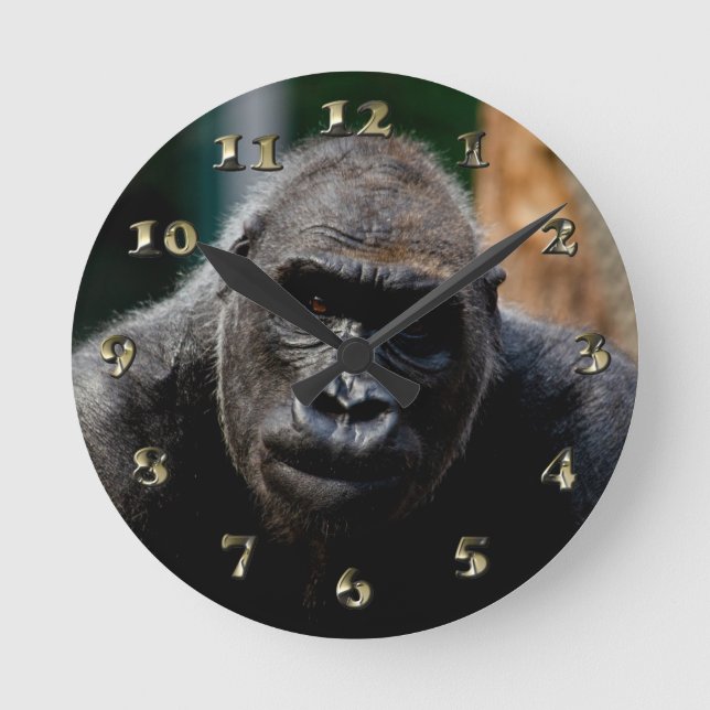 Horloge Ronde Singe Primate (Recto)