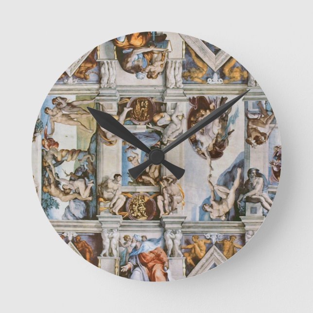 Horloge Ronde Sistine Chapel Ceiling Michelangelo (Recto)