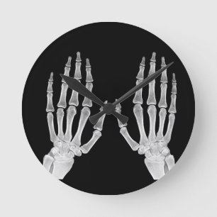 Horloge Ronde Skeleton Hands Xray Photo Anatomie humaine photo