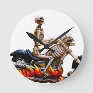 Horloge Ronde Skeleton Rider