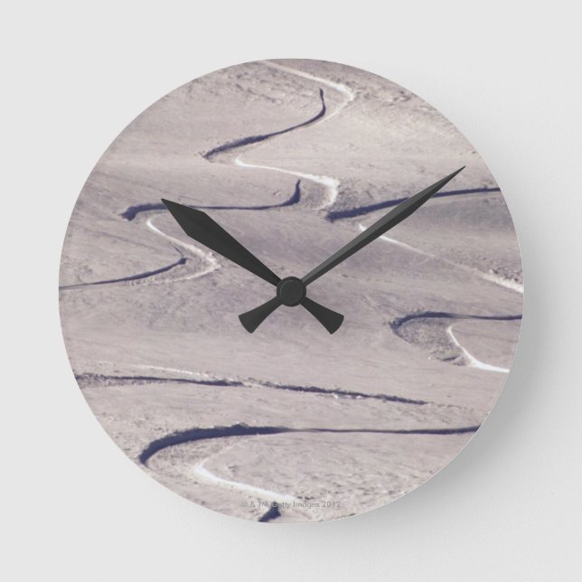 Horloge Ronde Sking Tracks (Recto)