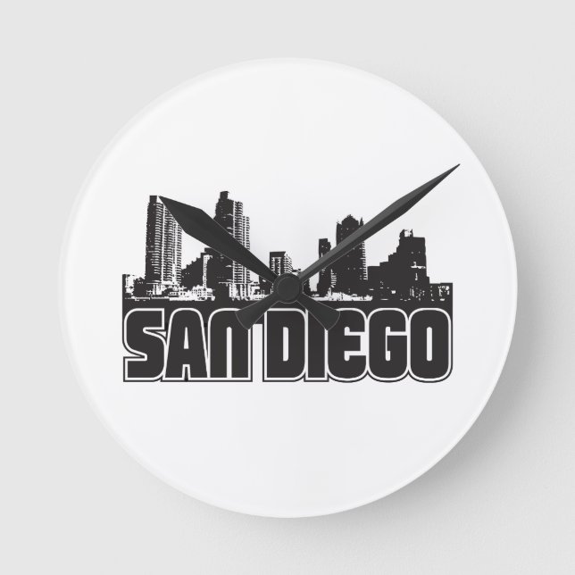 Horloge Ronde Skyline San Diego (Recto)
