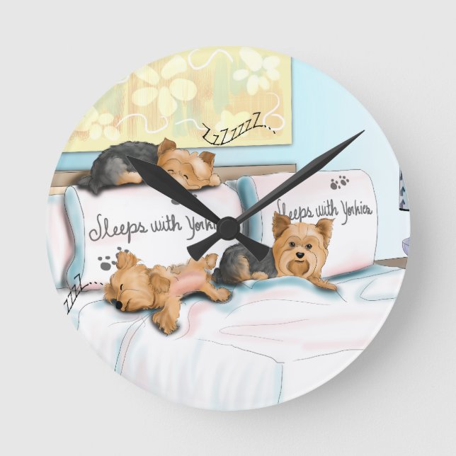 Horloge Ronde Sleeps with Yorkies by Catia Cho (Recto)