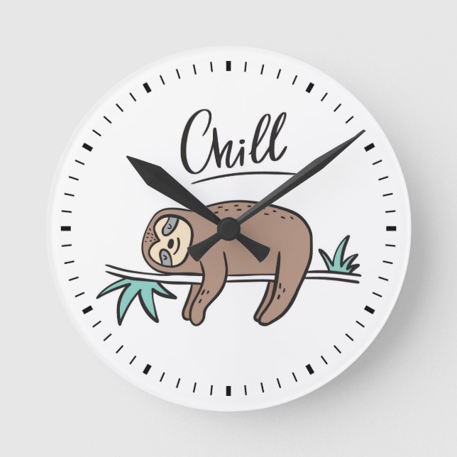 Horloge Ronde Sloth dit "Chill" (Recto)