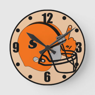 Horloge Ronde Smethport Hubbers Jeu Heure De Football Fan