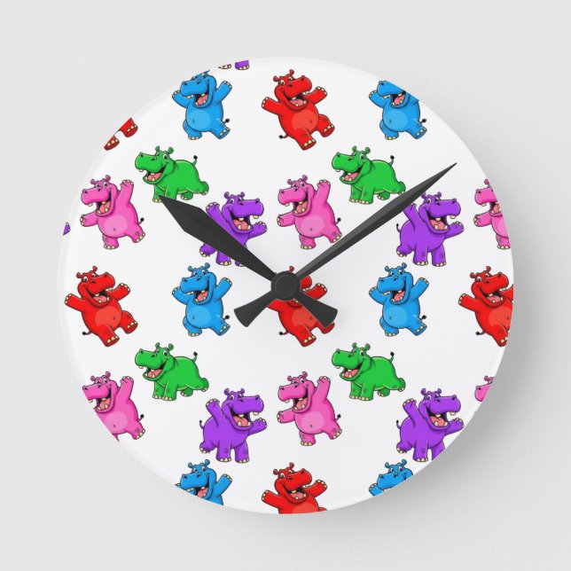 Horloge Ronde Smiling Hippo Collection (Recto)