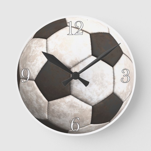 Horloge Ronde Soccer Ball Team Sports (Recto)