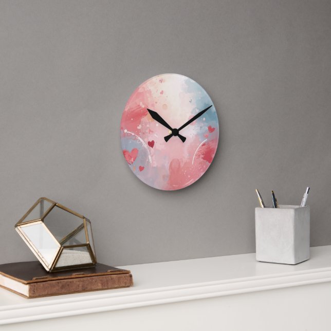 Horloge Ronde Soft Heartscape (Bureau)