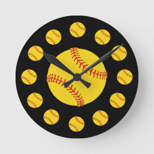Horloge Ronde Softball Atom