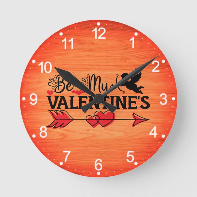 Horloge Ronde Sois ma Saint Valentin (Recto)
