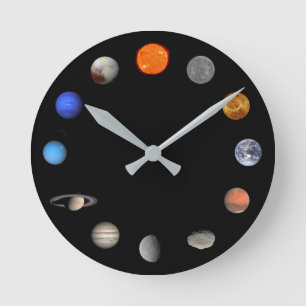 Horloge Ronde Solar System Wall Clock