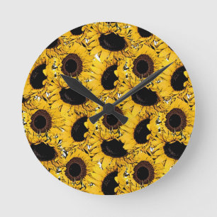Horloge Ronde soleil fleurs pétales nager plongée marine nature