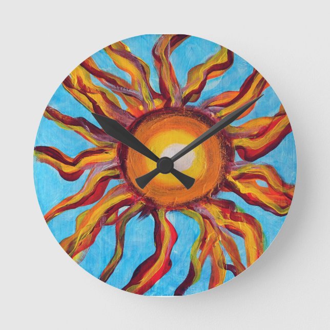Horloge Ronde Soleil sauvage (Recto)