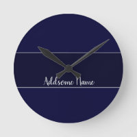 Solid color Navy Blue Modern Stylish