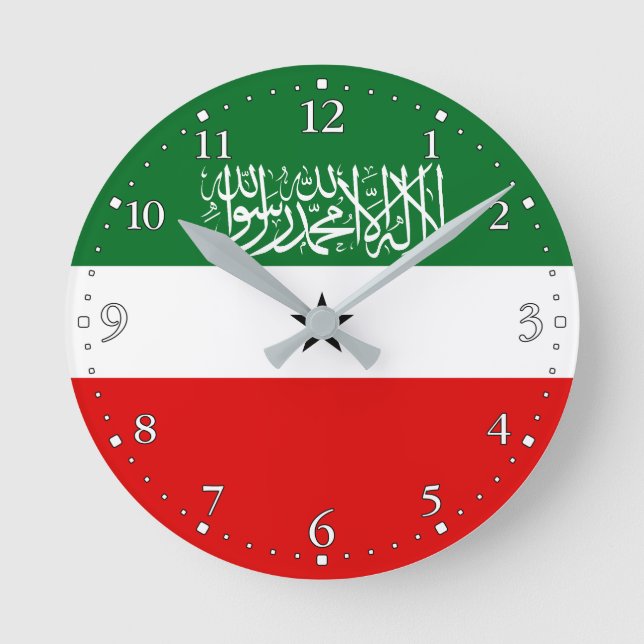 Horloge Ronde Somaliland Flag (Recto)