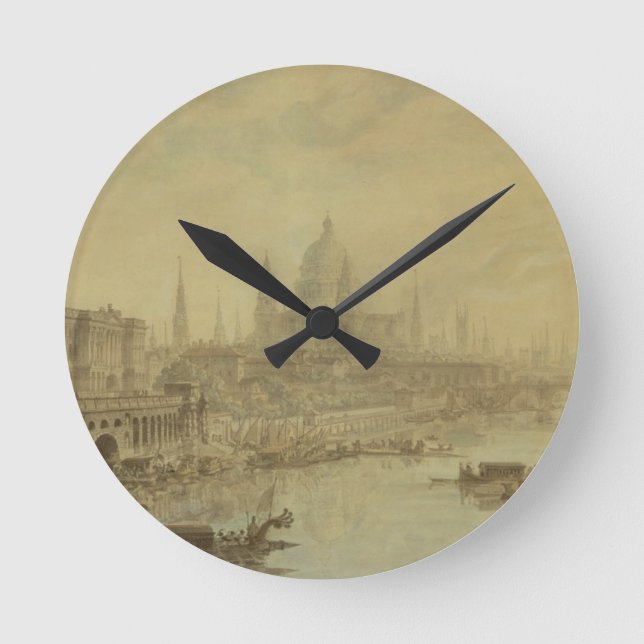 Horloge Ronde Somerset House, Cathédrale Saint-Paul et Blackfria (Recto)