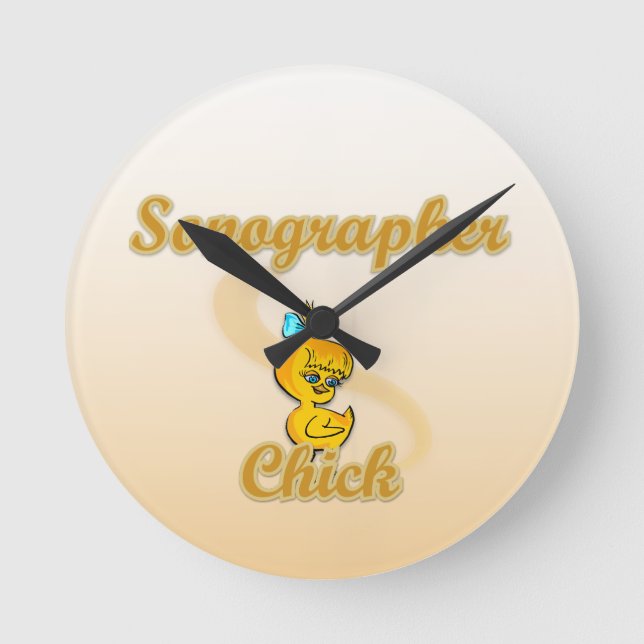 Horloge Ronde Sonographe Chick (Recto)