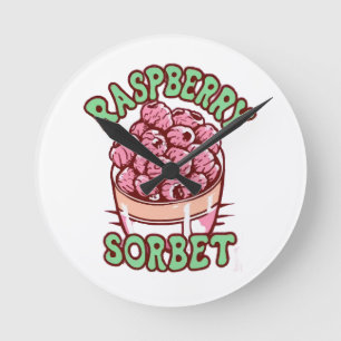 Horloge Ronde Sorbet de framboise 