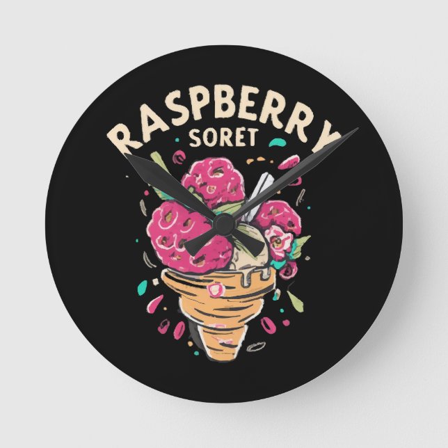 Horloge Ronde Sorbet de framboise (Recto)