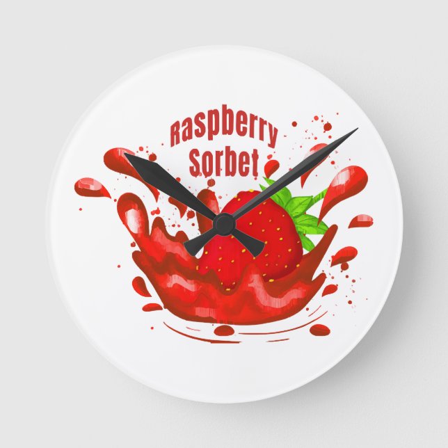 Horloge Ronde Sorbet de framboise (Recto)