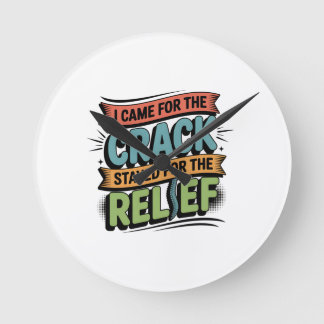 Horloge Ronde Soulagement du dos de chiropraticien Cadeau drôle