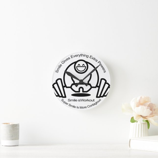 Horloge ronde souriante (Maison)