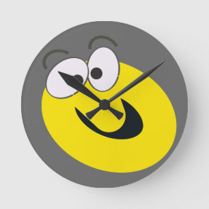 Horloge Ronde Sourire