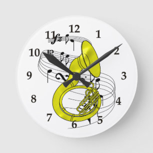 Horloge Ronde Sousaphone