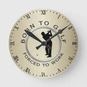 Horloge Ronde Soutenu pour jouer au golf obligatoire pour