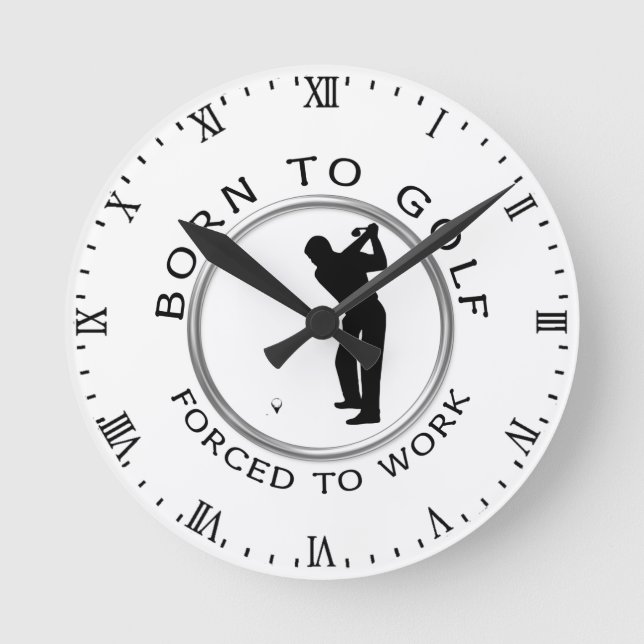 Horloge Ronde Soutenu pour jouer au golf obligatoire pour (Recto)