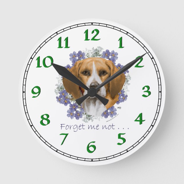 Horloge Ronde Souvenir Beagle (Recto)