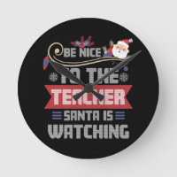 Soyez gentil avec le Père Noël de l'enseignant reg