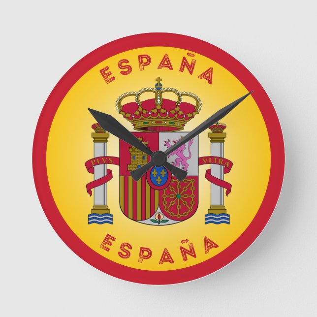 Horloge Ronde Spain Coat of Arms Circle Shape  (Recto)
