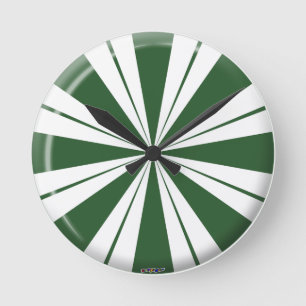 Horloge Ronde Spearmint Stripe