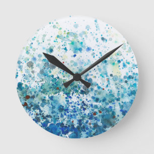 Horloge Ronde Speckled Sea I