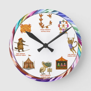 Horloge Ronde Spectacles du Cirque Frères Dingaling