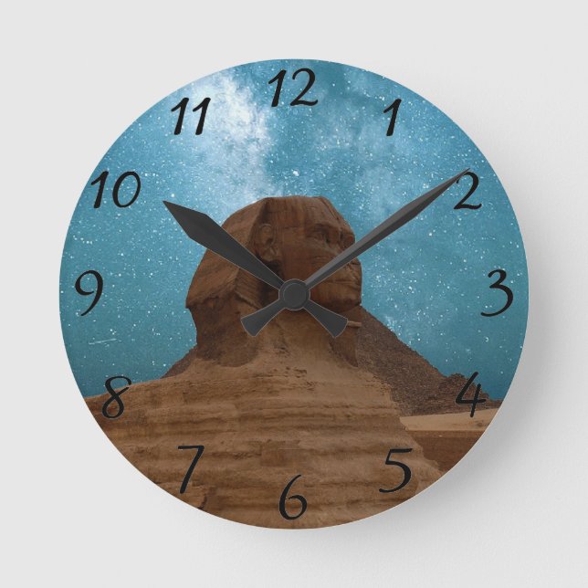 Horloge Ronde Sphinx : Égypte (Recto)