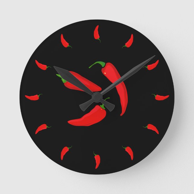 Horloge Ronde Spicy de Red Chilli (Recto)