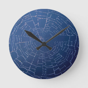 Horloge Ronde Spider Web