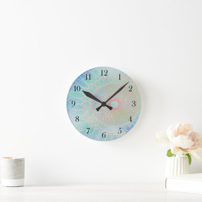 Horloge Ronde Spirales (Maison)