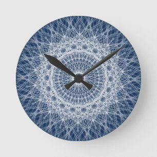 Horloge Ronde Spirograph géométrique de fractale