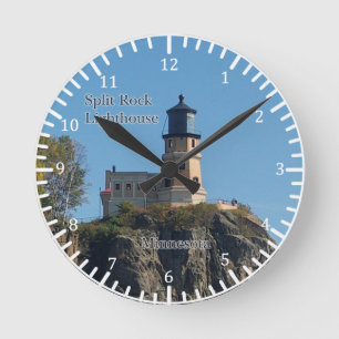 Horloge Ronde Split Rock Lighthouse de l'horloge de plage