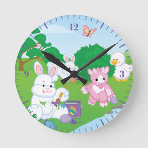 Horloge Ronde Spring Celebration Egg