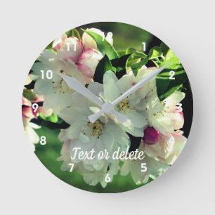 Horloge Ronde Spring Flower Crabapple Blossoms