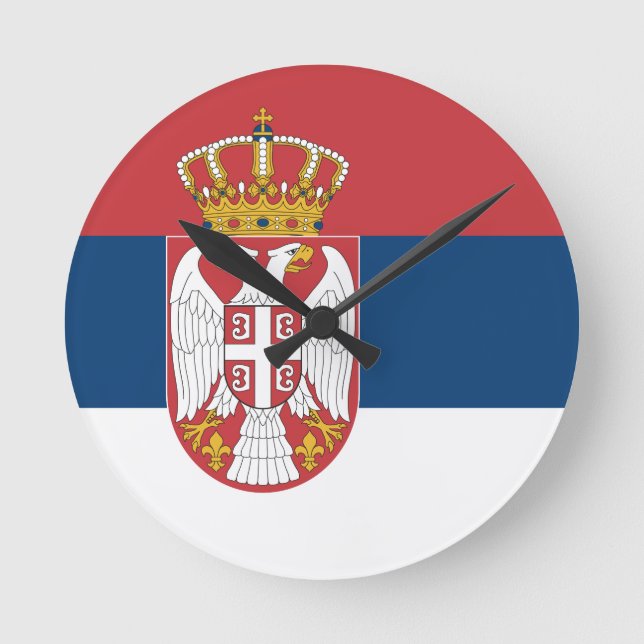 Horloge Ronde Srpska Zastava na Zidnom Satu (Recto)