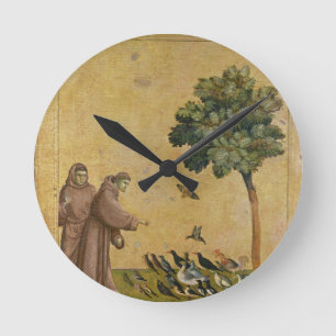 Horloge Ronde St Francis d'Assisi prêchant aux oiseaux