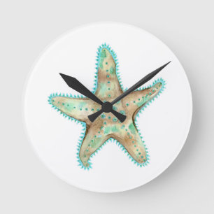 Horloge Ronde Starfish Acrylic Wall Clock