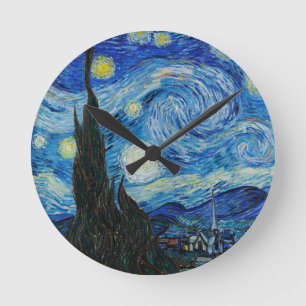 Horloge Ronde Starry Night Vincent Van Gogh