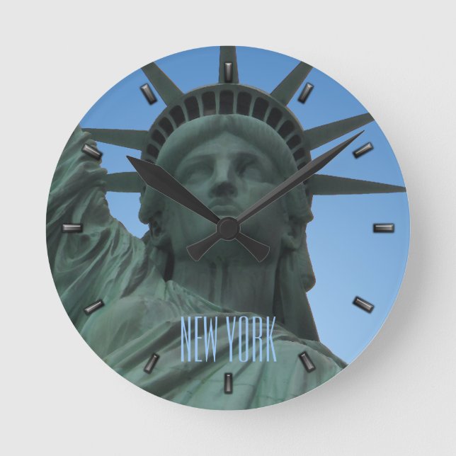 Horloge Ronde Statue de clock New York (Recto)