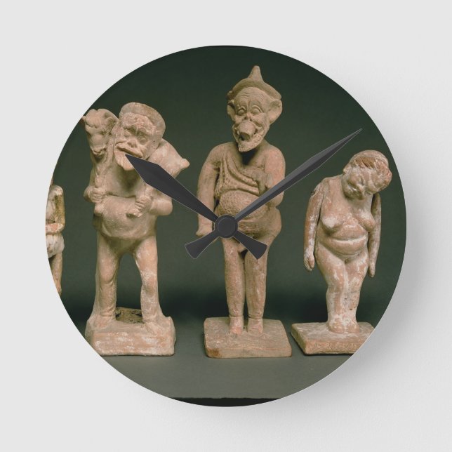 Horloge Ronde Statuettes des Acteurs et Actrices, Hellénistique, (Recto)